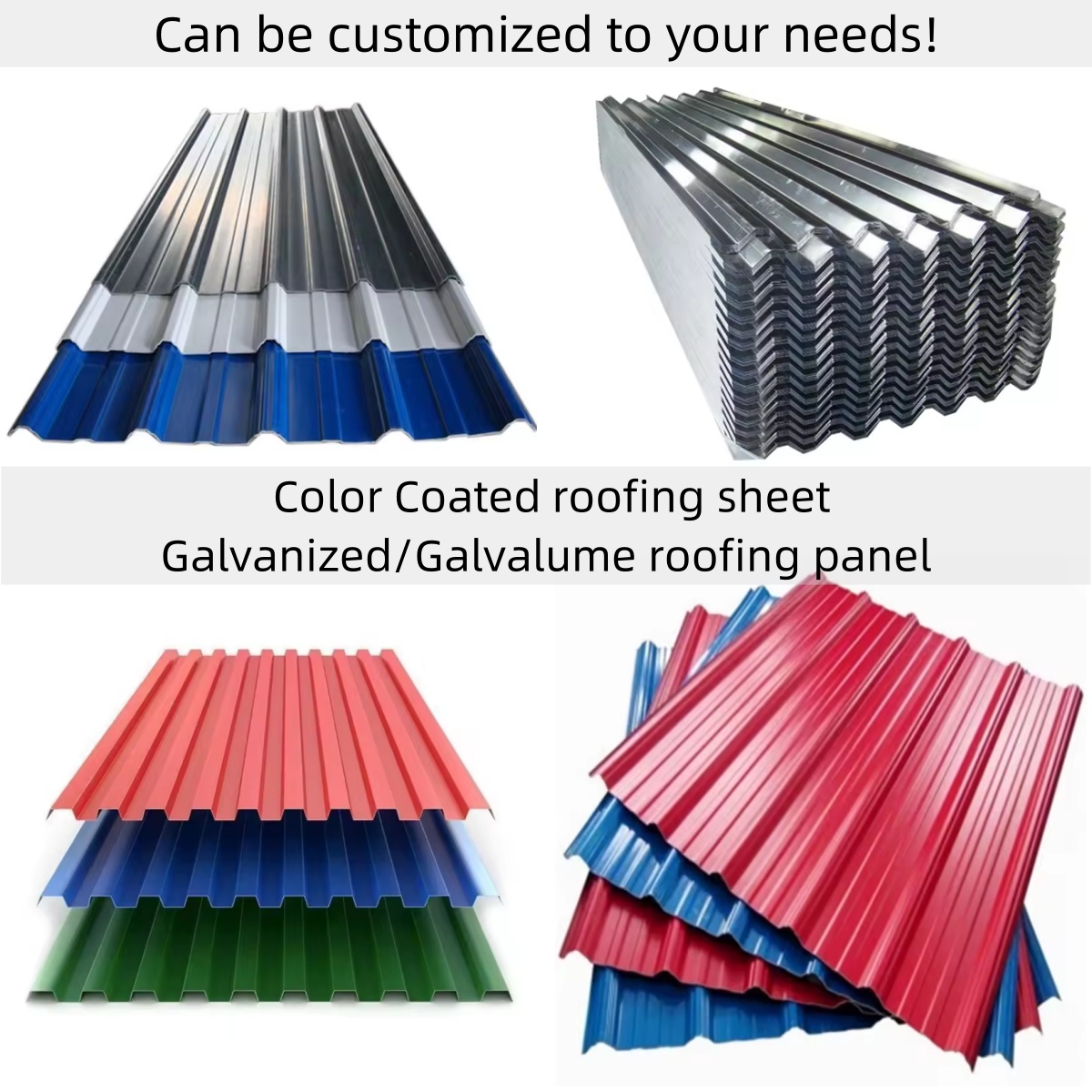Galvanized roofing panel